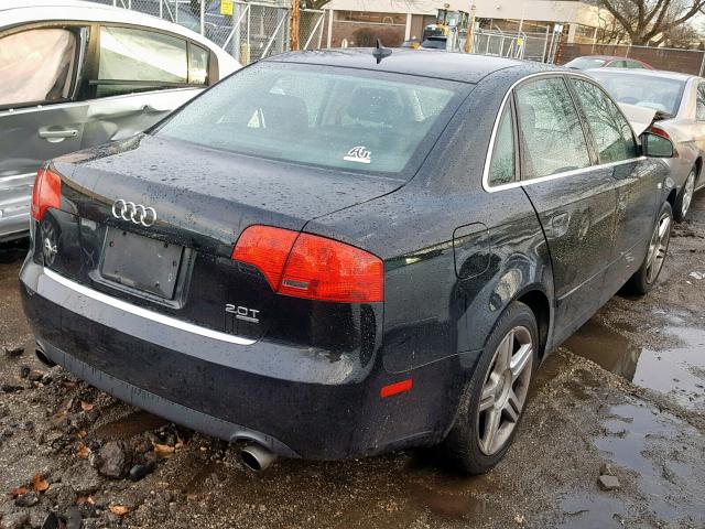 WAUDF78E47A033562 - 2007 AUDI A4 2.0T QU BLACK photo 4