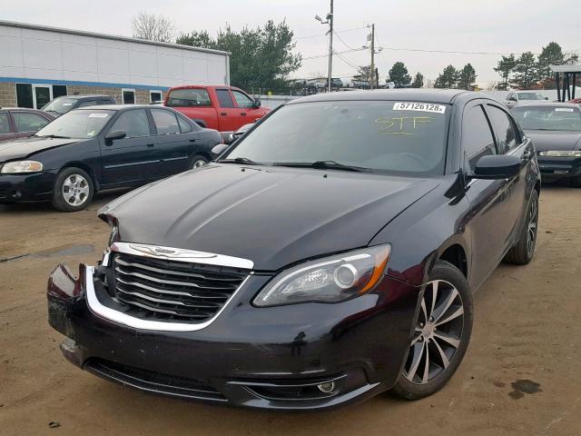 1C3CCBBB4DN580512 - 2013 CHRYSLER 200 TOURIN BLACK photo 2