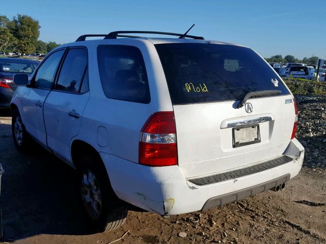 2HNYD18652H536263 - 2002 ACURA MDX TOURIN WHITE photo 3