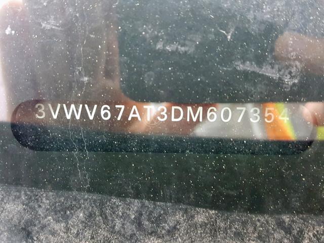 3VWV67AT3DM607354 - 2013 VOLKSWAGEN BEETLE TUR BLACK photo 10