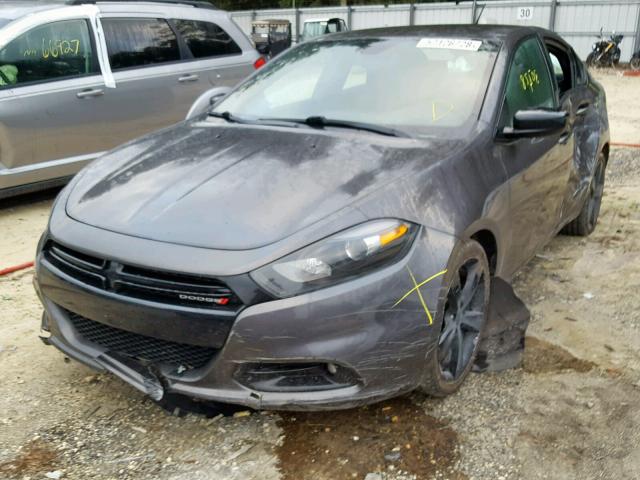 1C3CDFBB3FD173164 - 2015 DODGE DART SXT GRAY photo 2