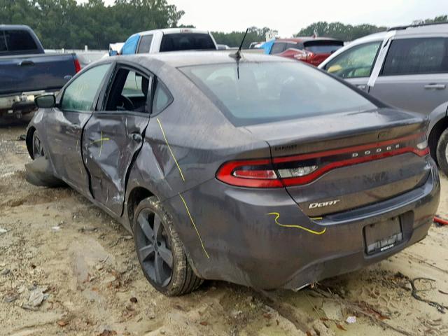 1C3CDFBB3FD173164 - 2015 DODGE DART SXT GRAY photo 3