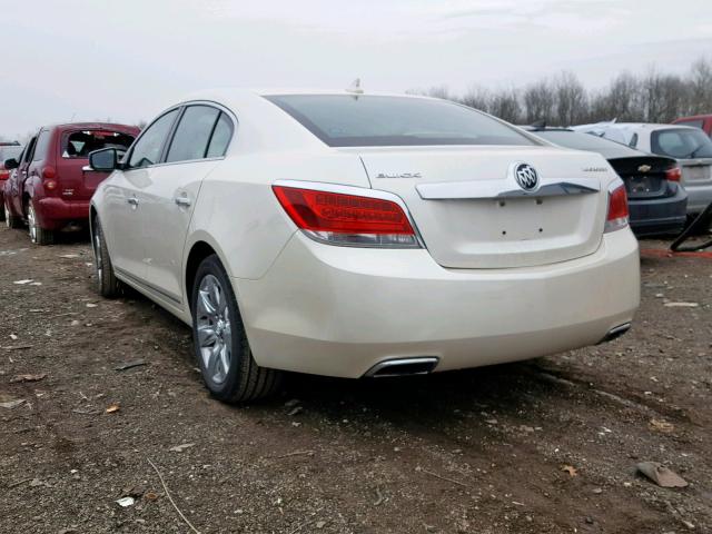 1G4GC5E33CF260279 - 2012 BUICK LACROSSE WHITE photo 3