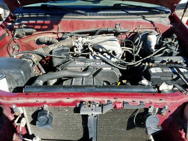 5TBJN32152S220479 - 2002 TOYOTA TUNDRA RED photo 7