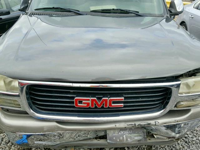 2GTEC19T711366172 - 2001 GMC NEW SIERRA GRAY photo 7