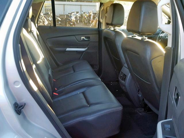 2FMDK3JC5DBE11500 - 2013 FORD EDGE SEL SILVER photo 6