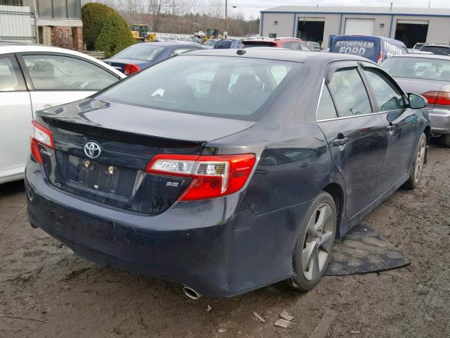 4T1BF1FK2CU154384 - 2012 TOYOTA CAMRY BASE BLACK photo 4