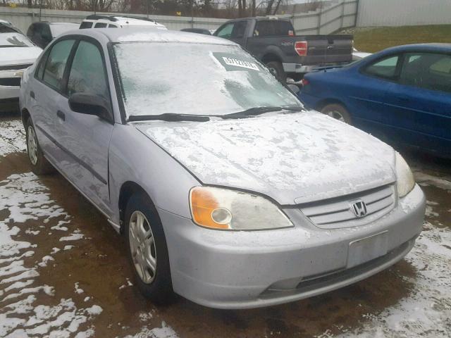 1HGES16152L025985 - 2002 HONDA CIVIC DX SILVER photo 1