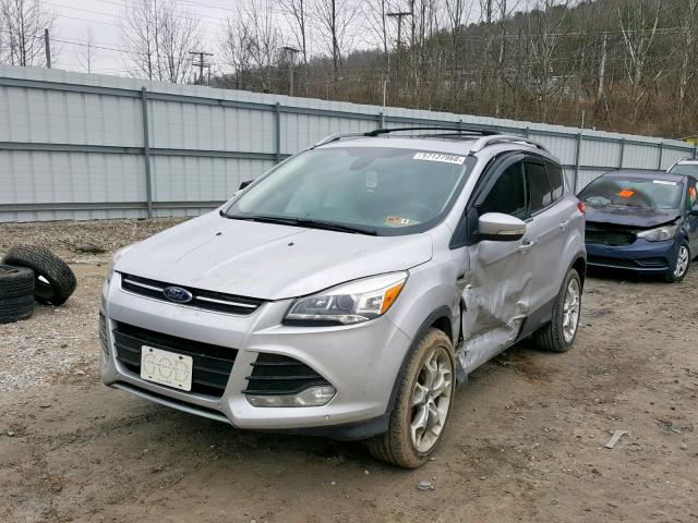 1FMCU9J91DUB53189 - 2013 FORD ESCAPE TIT SILVER photo 2