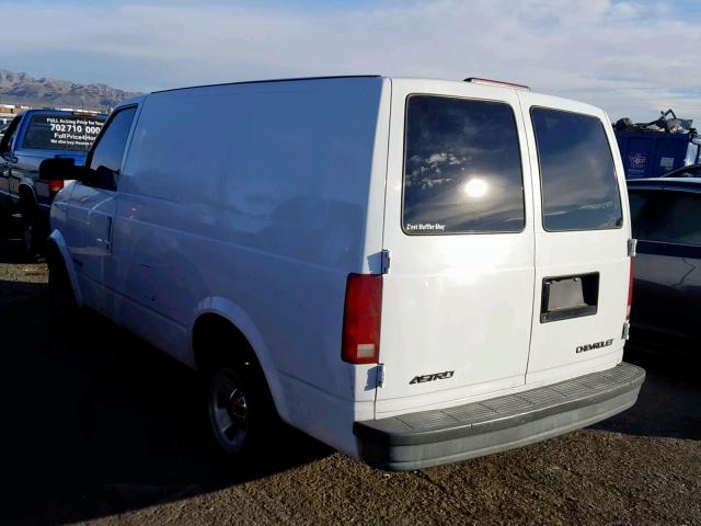 1GCDM19W71B110262 - 2001 CHEVROLET ASTRO WHITE photo 3