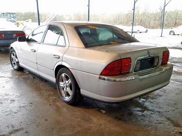 1LNHM87A22Y634916 - 2002 LINCOLN LS SILVER photo 3