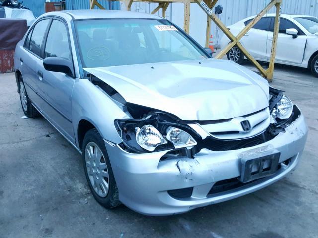 2HGES16375H510163 - 2005 HONDA CIVIC DX V SILVER photo 1