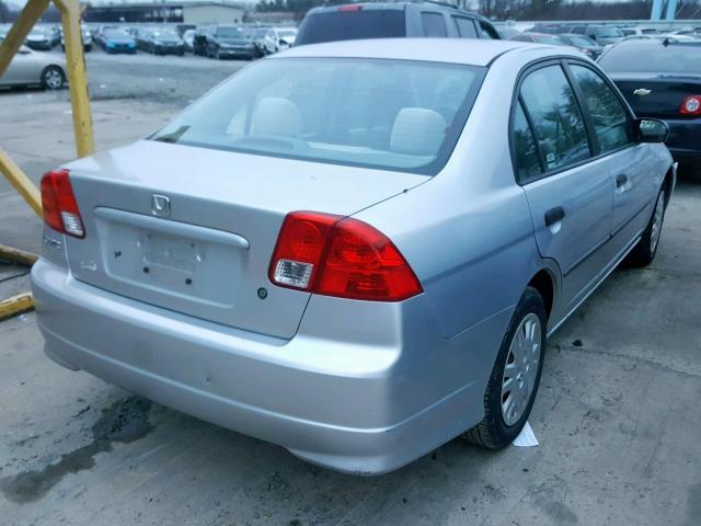 2HGES16375H510163 - 2005 HONDA CIVIC DX V SILVER photo 4