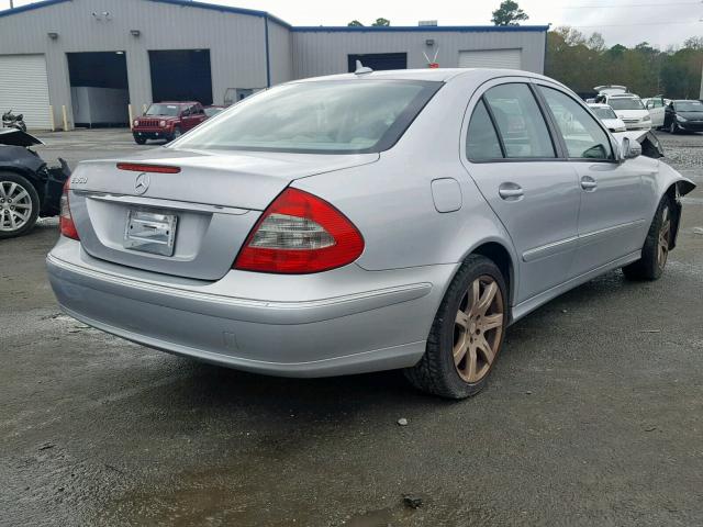 WDBUF56X58B252892 - 2008 MERCEDES-BENZ E 350 SILVER photo 4