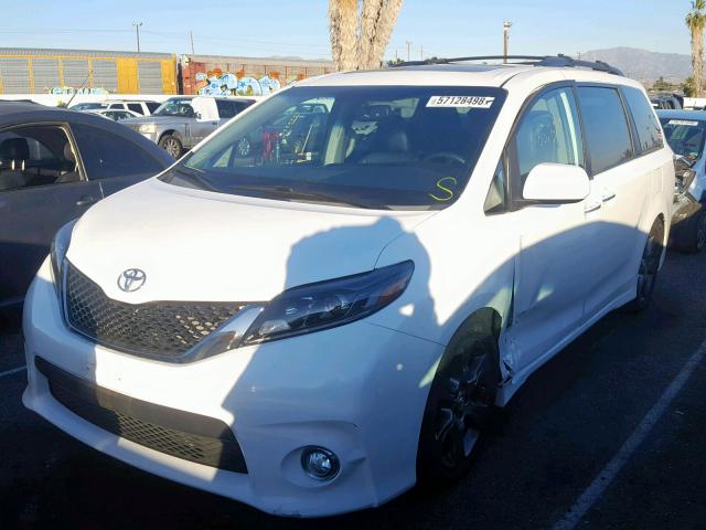 5TDXK3DC2FS612852 - 2015 TOYOTA SIENNA SPO WHITE photo 2