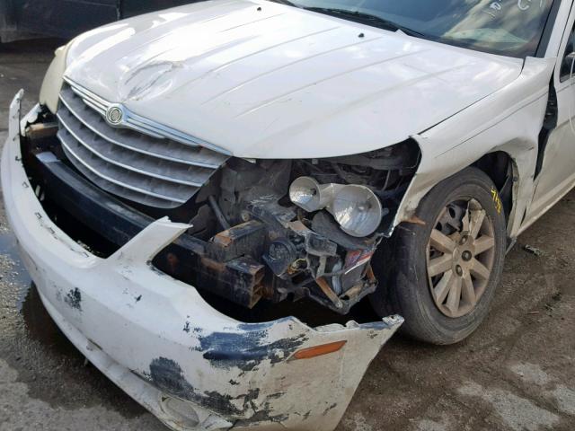 1C3LC46BX9N513216 - 2009 CHRYSLER SEBRING LX WHITE photo 9