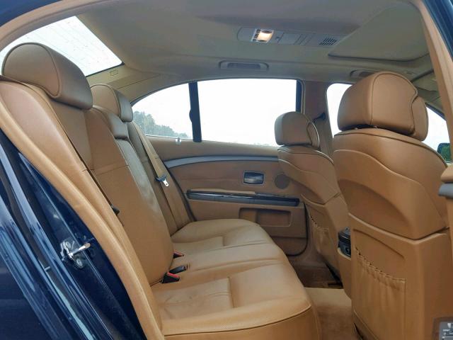 WBAHL83598DT14294 - 2008 BMW 750I BLUE photo 6