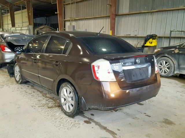 3N1AB6AP0CL635520 - 2012 NISSAN SENTRA 2.0 BROWN photo 3