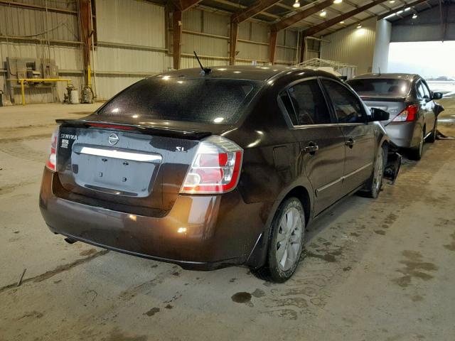 3N1AB6AP0CL635520 - 2012 NISSAN SENTRA 2.0 BROWN photo 4