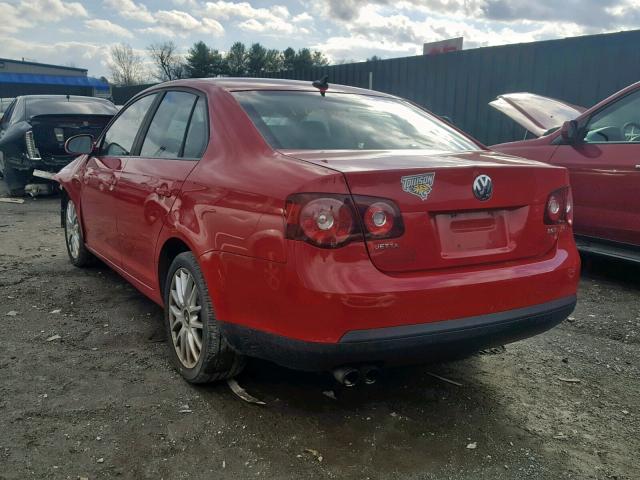 3VWRJ71K58M155162 - 2008 VOLKSWAGEN JETTA WOLF RED photo 3