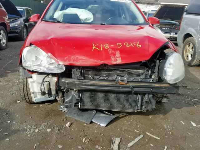 3VWRJ71K58M155162 - 2008 VOLKSWAGEN JETTA WOLF RED photo 9