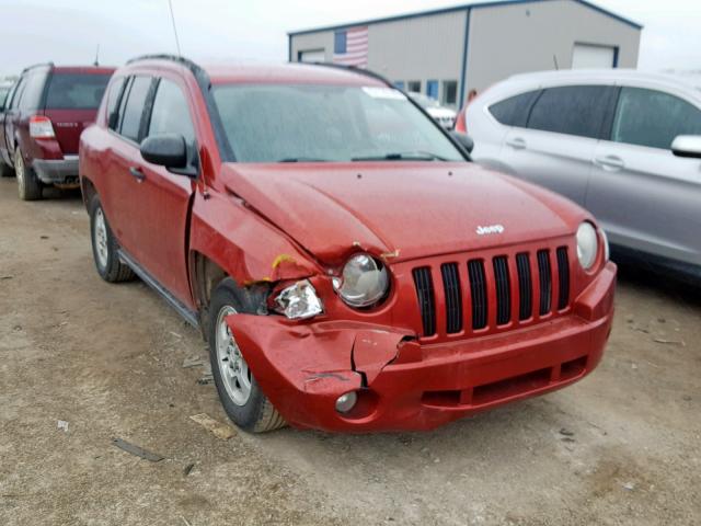 1J8FT47W37D324316 - 2007 JEEP COMPASS RED photo 1