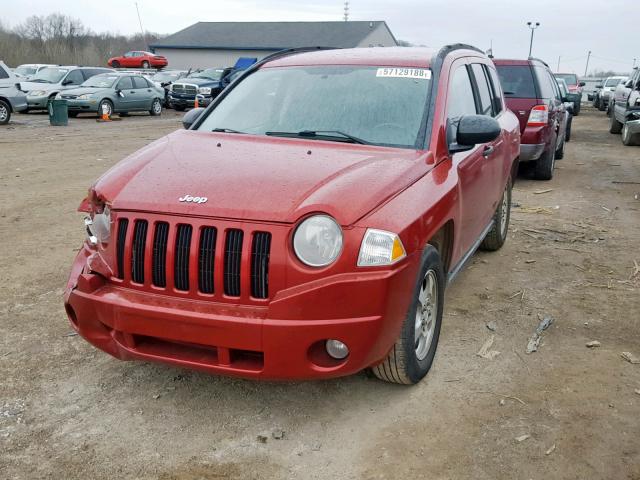 1J8FT47W37D324316 - 2007 JEEP COMPASS RED photo 2