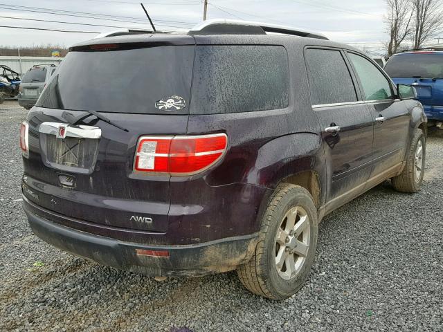 5GZEV23DX9J212184 - 2009 SATURN OUTLOOK XR იასამნისფერი ფოტო 4