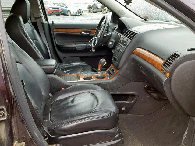 5GZEV23DX9J212184 - 2009 SATURN OUTLOOK XR იასამნისფერი ფოტო 5