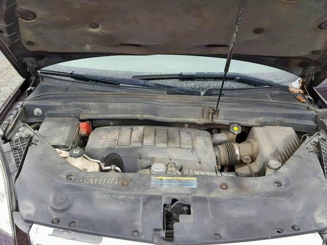 5GZEV23DX9J212184 - 2009 SATURN OUTLOOK XR იასამნისფერი ფოტო 7