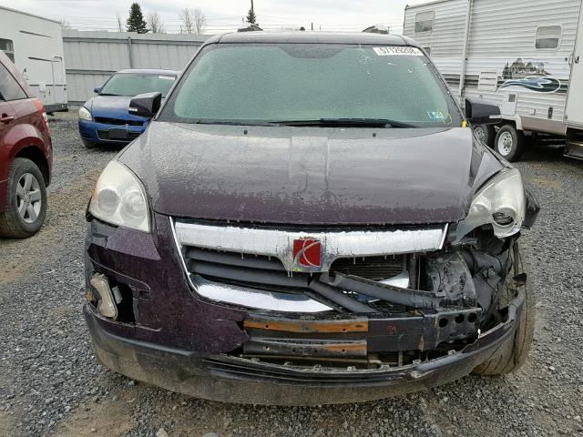 5GZEV23DX9J212184 - 2009 SATURN OUTLOOK XR იასამნისფერი ფოტო 9