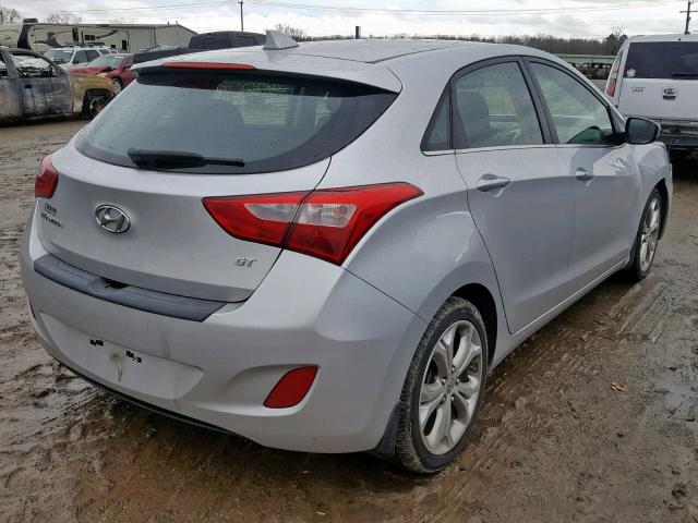 KMHD35LE0DU120923 - 2013 HYUNDAI ELANTRA GT SILVER photo 4