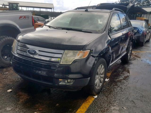 2FMDK38C77BA27244 - 2007 FORD EDGE SEL BLACK photo 2