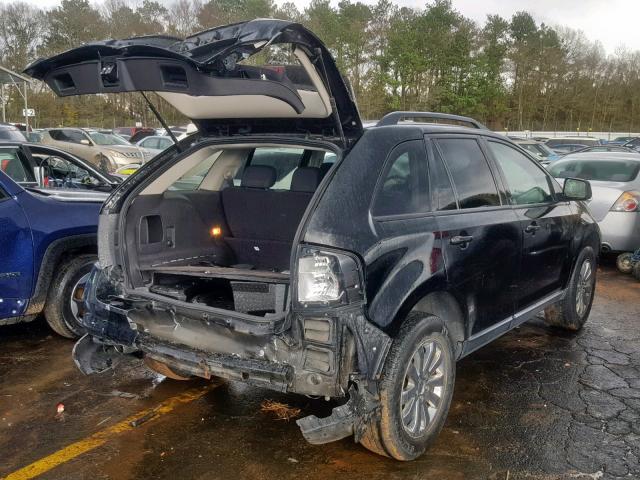 2FMDK38C77BA27244 - 2007 FORD EDGE SEL BLACK photo 4