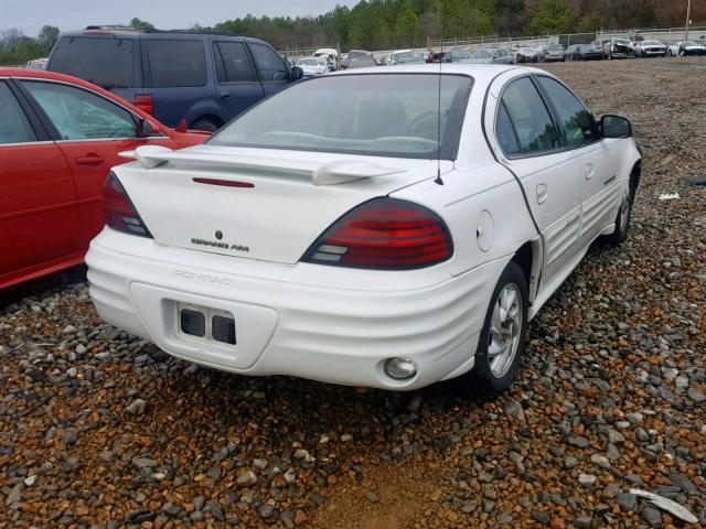 1G2NF52E91C215651 - 2001 PONTIAC GRAND AM S WHITE photo 4