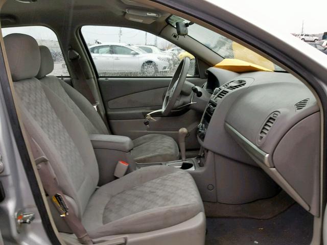 1G1ZT548X5F114838 - 2005 CHEVROLET MALIBU LS Gümüş foto 5