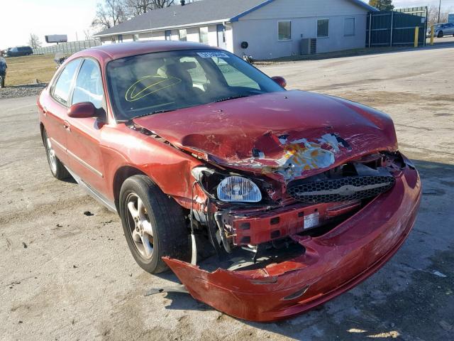 1FAFP55U1YA247151 - 2000 FORD TAURUS SES BURGUNDY photo 1