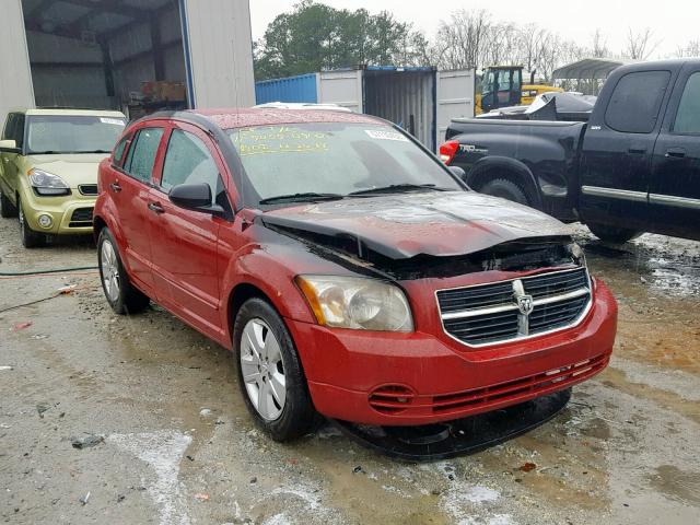 1B3HB48B27D163683 - 2007 DODGE CALIBER SX RED photo 1