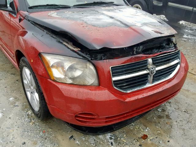 1B3HB48B27D163683 - 2007 DODGE CALIBER SX RED photo 9