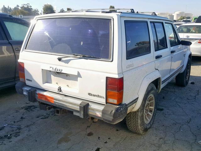 1J4FJ38L7KL499186 - 1989 JEEP CHEROKEE P WHITE photo 4