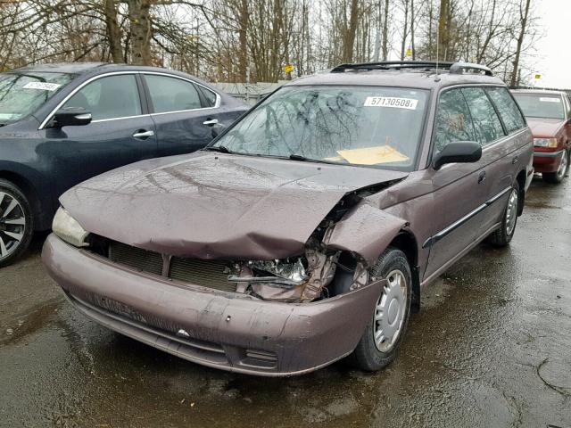 4S3BK4350T7313952 - 1996 SUBARU LEGACY L BROWN photo 2