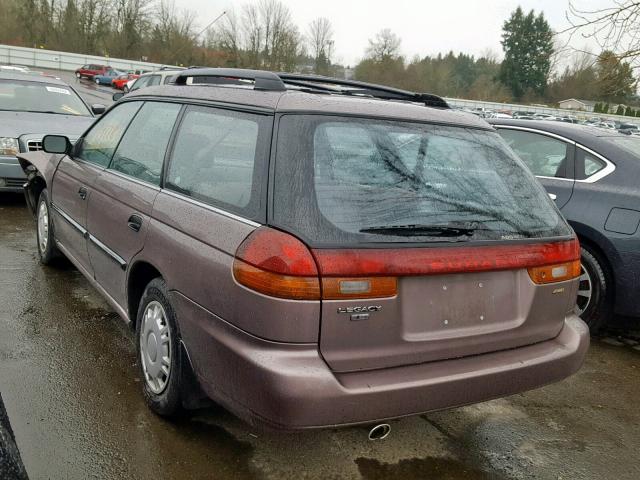 4S3BK4350T7313952 - 1996 SUBARU LEGACY L BROWN photo 3