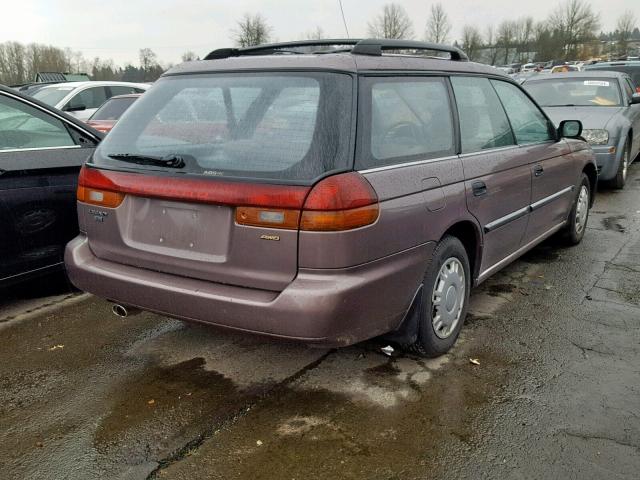 4S3BK4350T7313952 - 1996 SUBARU LEGACY L BROWN photo 4