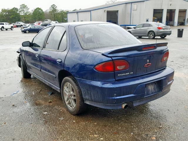 1G1JH52F227269695 - 2002 CHEVROLET CAVALIER L BLUE photo 3