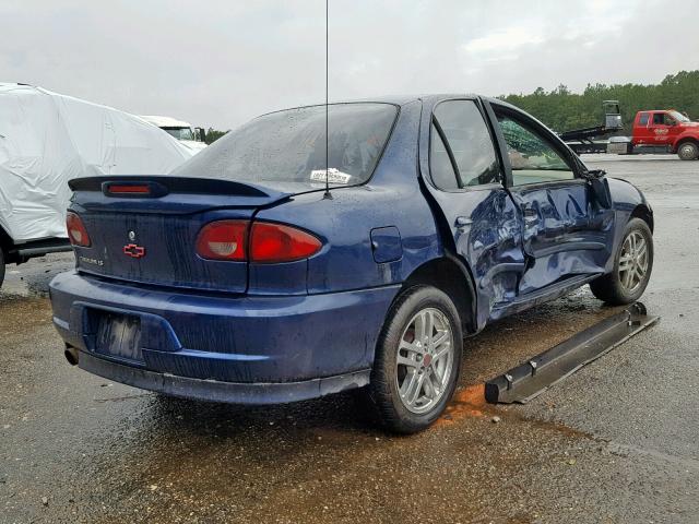 1G1JH52F227269695 - 2002 CHEVROLET CAVALIER L BLUE photo 4