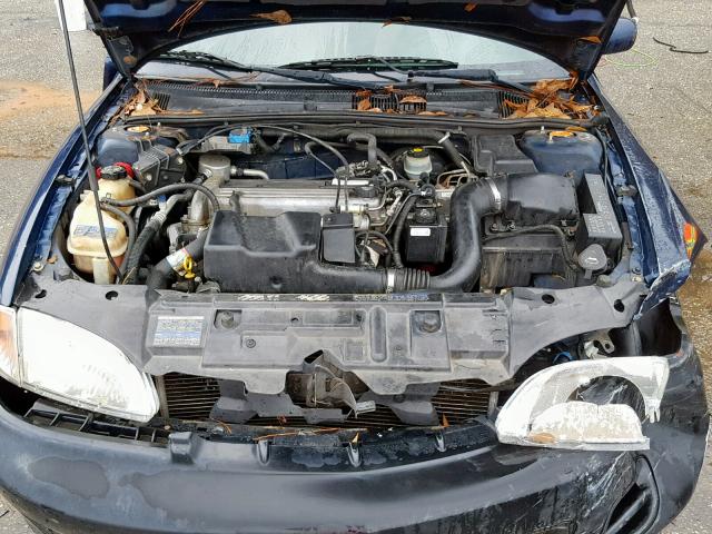 1G1JH52F227269695 - 2002 CHEVROLET CAVALIER L BLUE photo 7