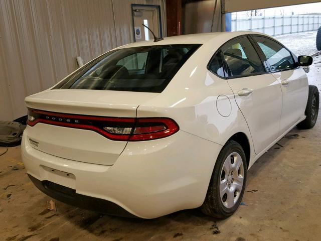 1C3CDFAA6FD242390 - 2015 DODGE DART SE WHITE photo 4