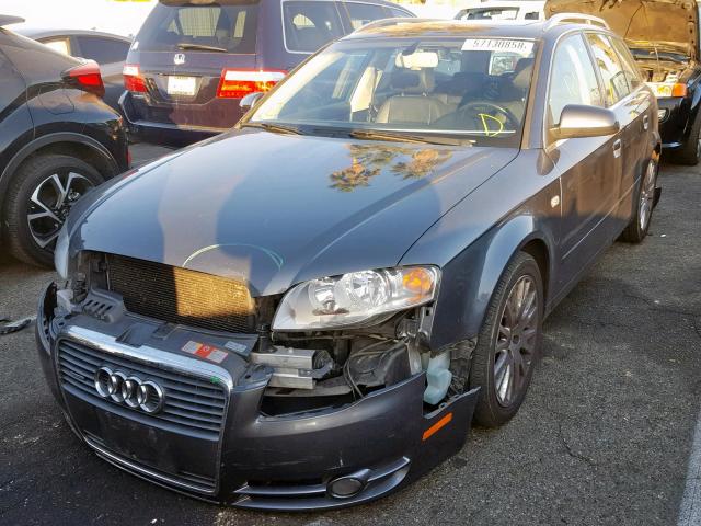 WAUKF78E36A228980 - 2006 AUDI A4 2.0T AV GRAY photo 2