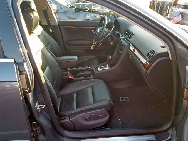 WAUKF78E36A228980 - 2006 AUDI A4 2.0T AV GRAY photo 5