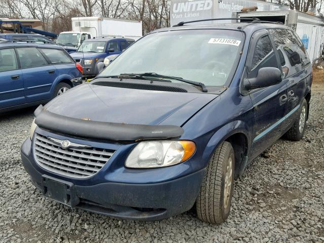 1C4GJ25381B123349 - 2001 CHRYSLER VOYAGER BLUE photo 2